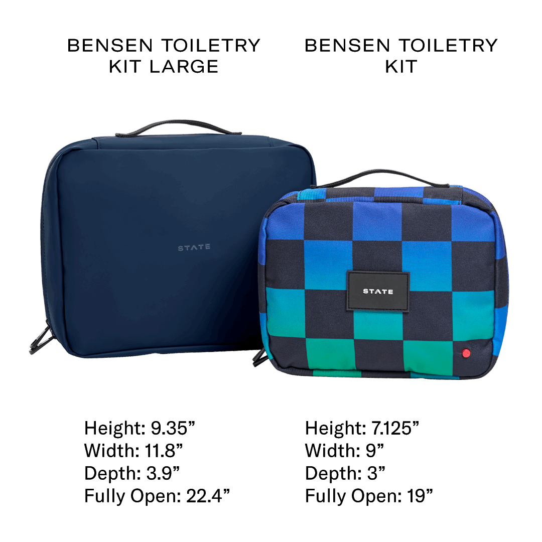 STATE Bags Bensen Large Toiletry Kit, Pink and Silver