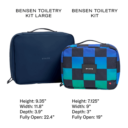 STATE Bags Bensen Large Toiletry Kit, Pink and Silver