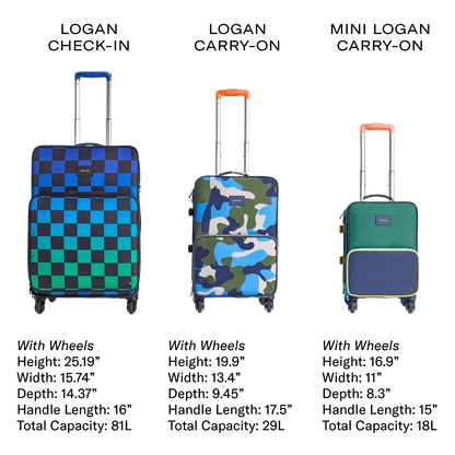 State Bags Hearts Logan Carry-On Suitcase | Kids - Stiles Supply Co.