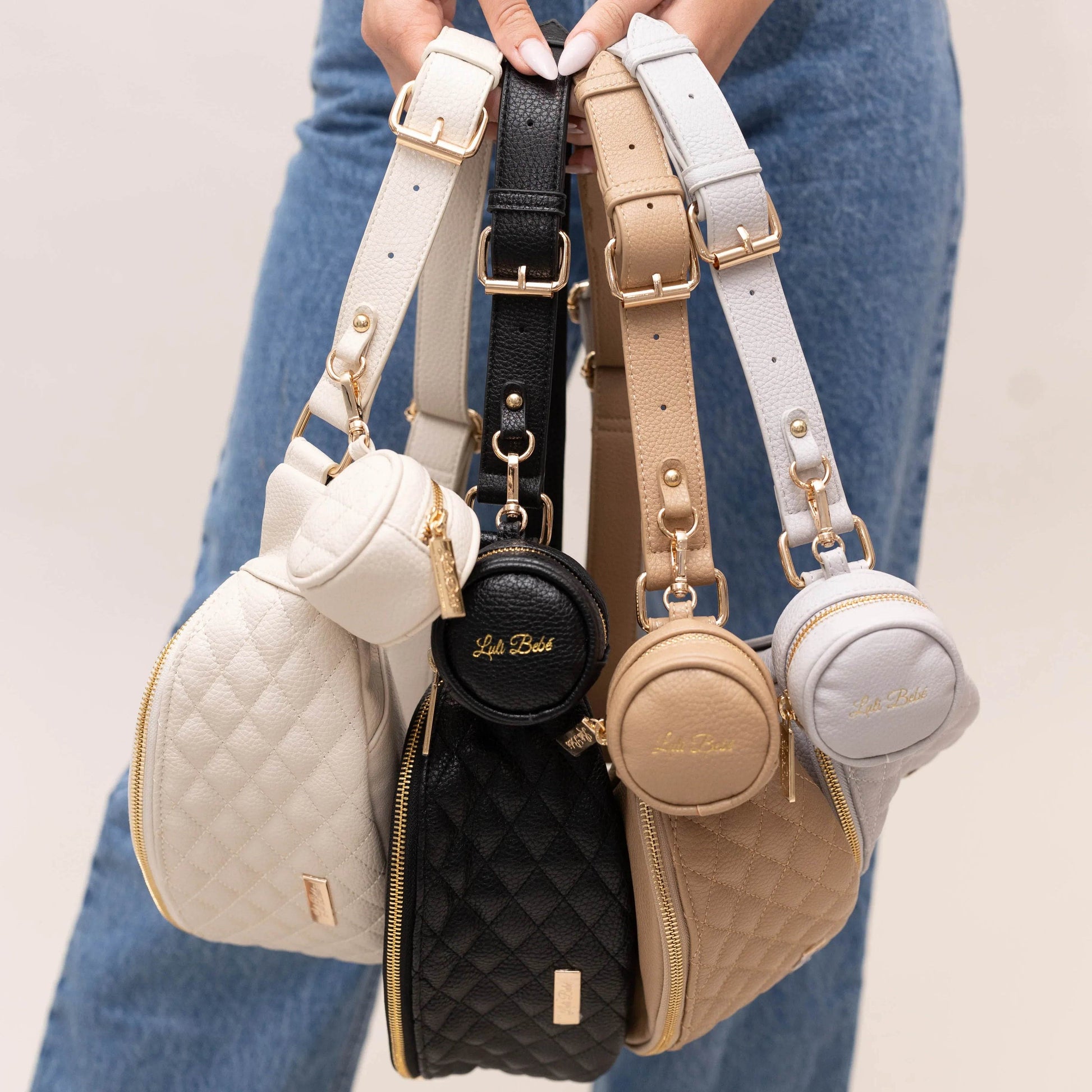 Luli Bebe Crossbody Sling Bag | Pearl White