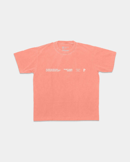 All-American Slogan Tee - Coral