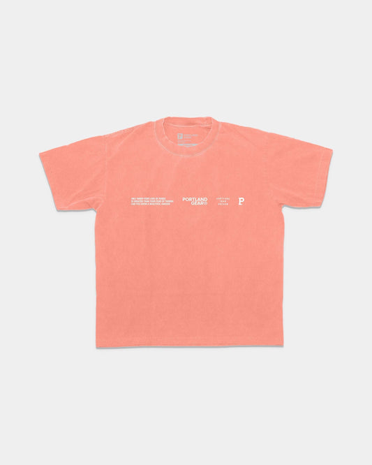 All-American Slogan Tee - Coral