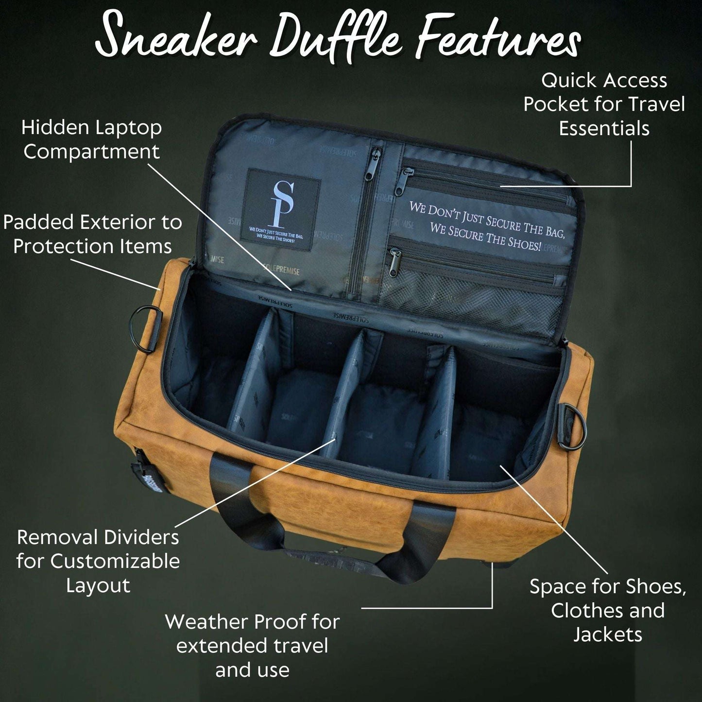 Sole Premise Brown Leather Sneaker Duffle