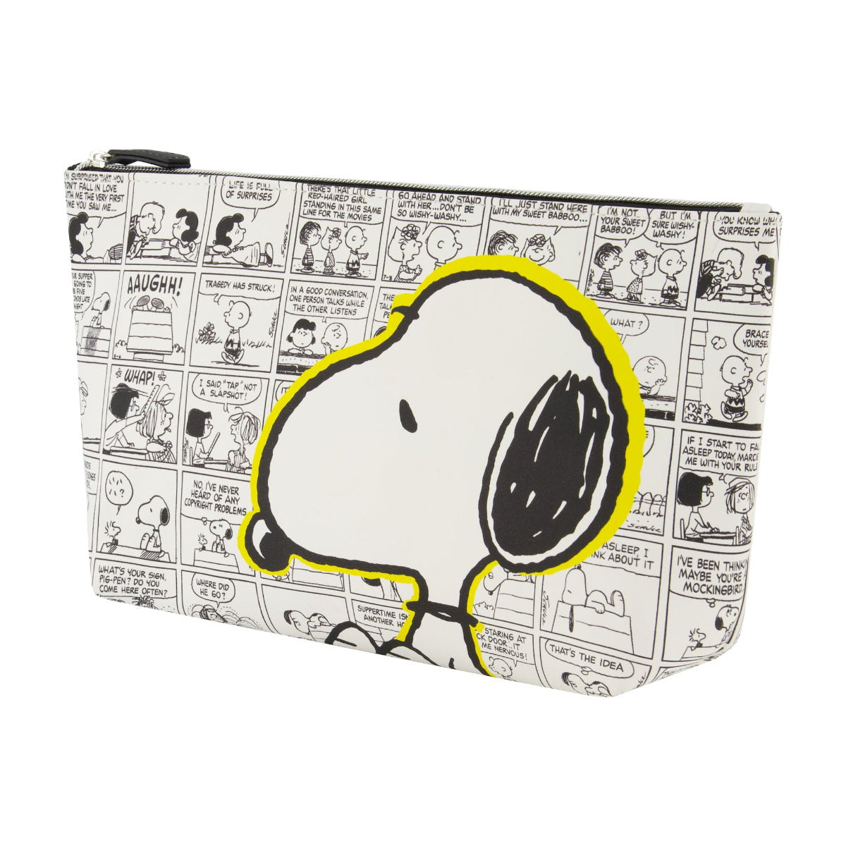Peanuts Snoopy Comic Strip White Cosmetic Bag - Stiles Supply Co.