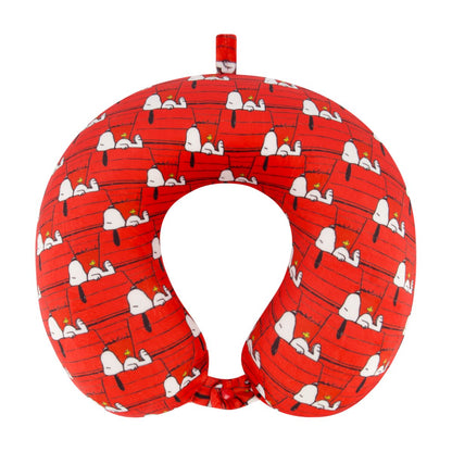 Peanuts Snoopy Dog House Memory Foam Travel Neck Pillow - Stiles Supply Co.