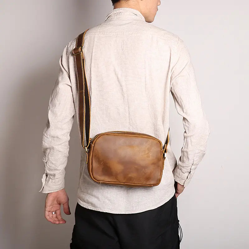 Steel Horse Leather Soren Vintage Leather Crossbody Bag
