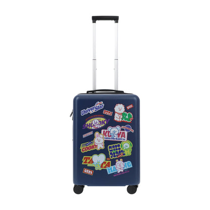 BT21 22.5" Navy Carry-On Suitcase Luggage - Stiles Supply Co.