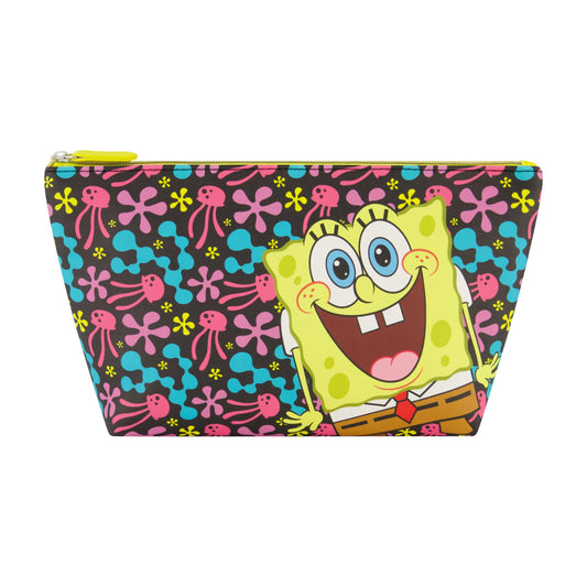 SpongeBob Jellyfish Fields Yellow Cosmetic Bag - Stiles Supply Co.