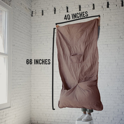 Gravel Layover™ Travel Blanket - Packable & Puffy | Quartz - Stiles Supply Co.