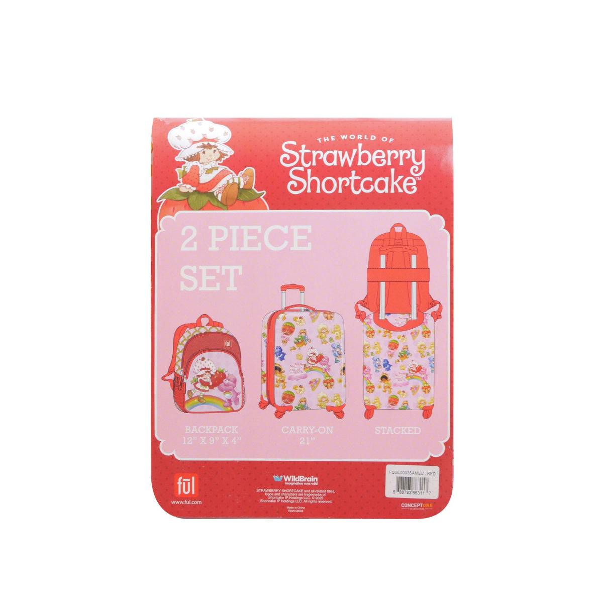 Strawberry Shortcake and Care Bears 2-Piece Luggage Set - Stiles Supply Co.