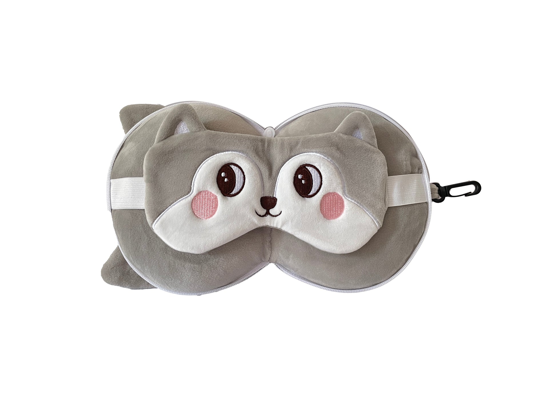 Mirage Kids 2-in-1 Travel Pillow and Eye Mask Animal Plush Soft Eye Mask Blindfold for Sleeping - Stiles Supply Co.