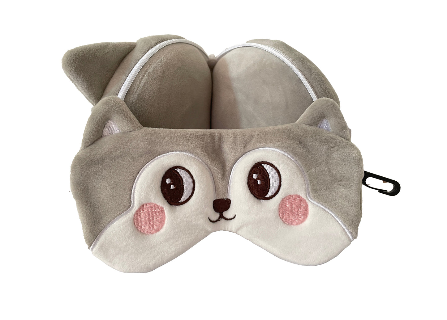 Mirage Kids 2-in-1 Travel Pillow and Eye Mask Animal Plush Soft Eye Mask Blindfold for Sleeping - Stiles Supply Co.