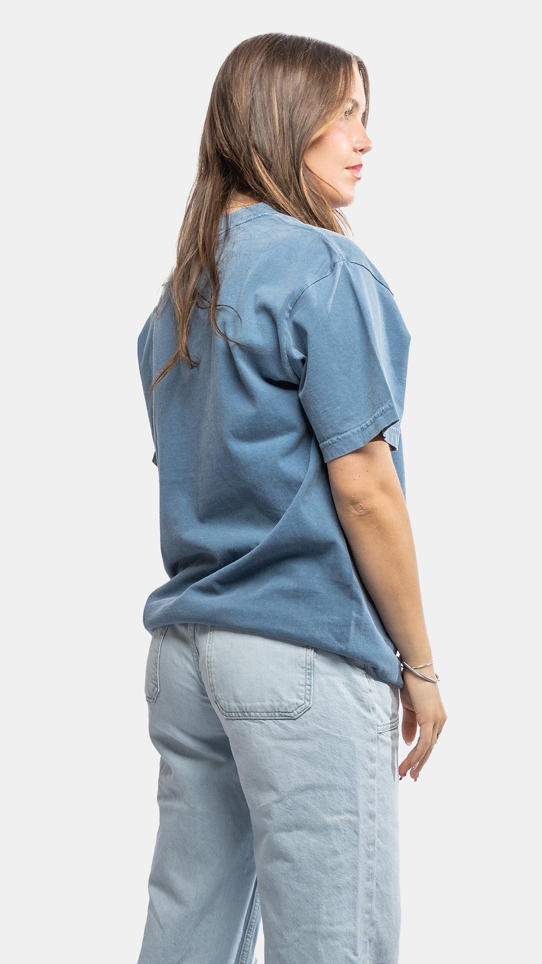 HeavyKnit Centerpiece Tee - Denim - Stiles Supply Co.