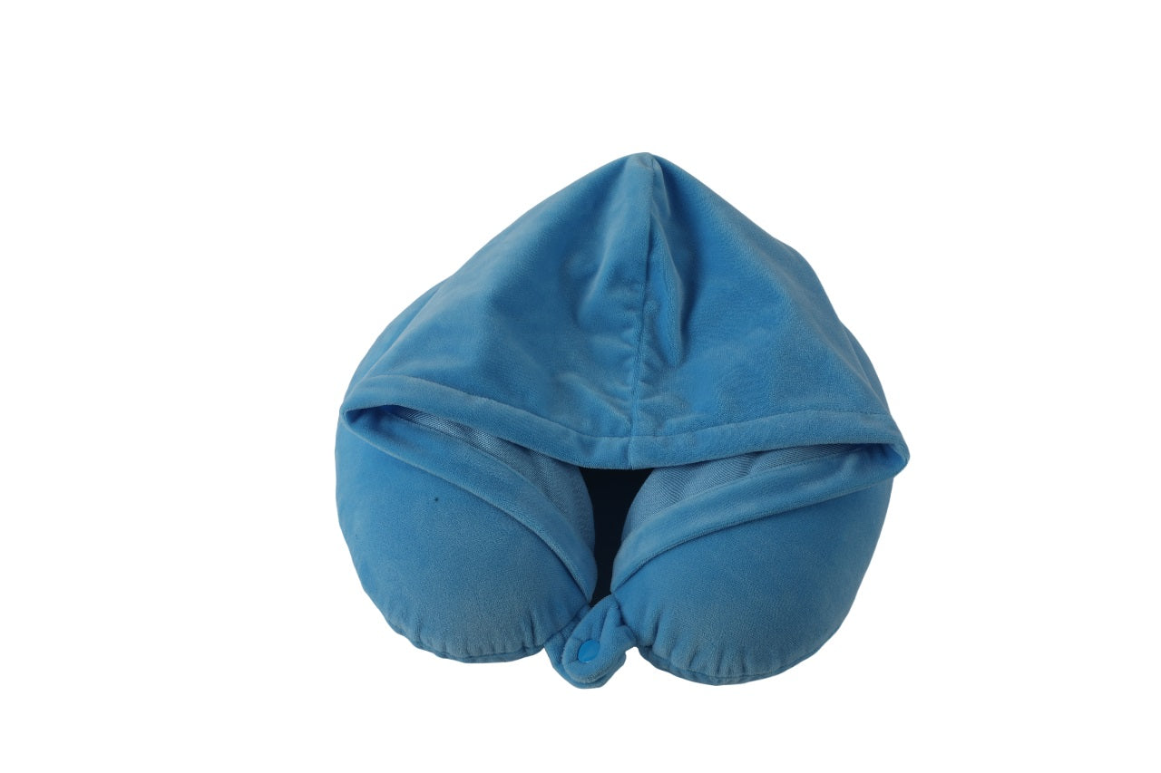 Mirage Twinkie 2 in 1 Travel Neck Pillow and Velvet Hoodie with Rest Neck Support - Stiles Supply Co.