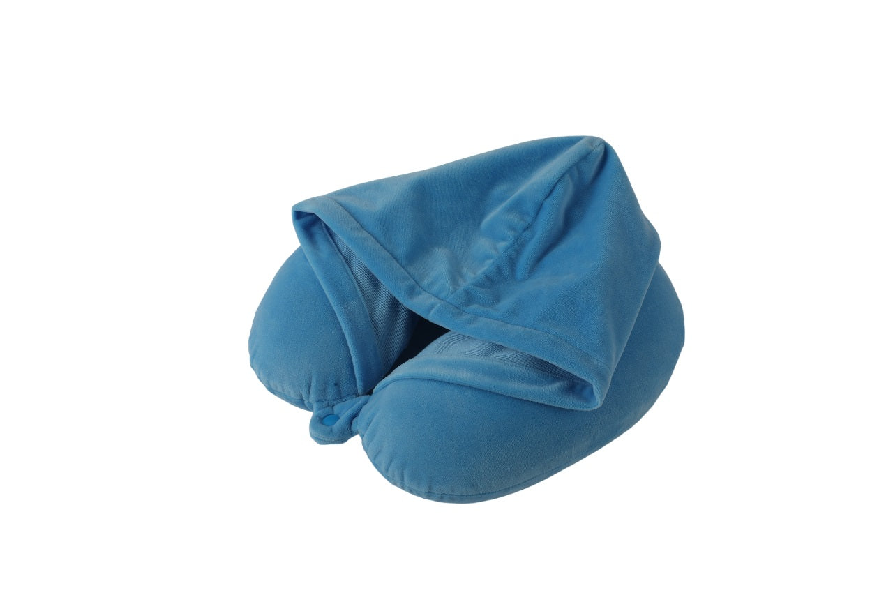 Mirage Twinkie 2 in 1 Travel Neck Pillow and Velvet Hoodie with Rest Neck Support - Stiles Supply Co.