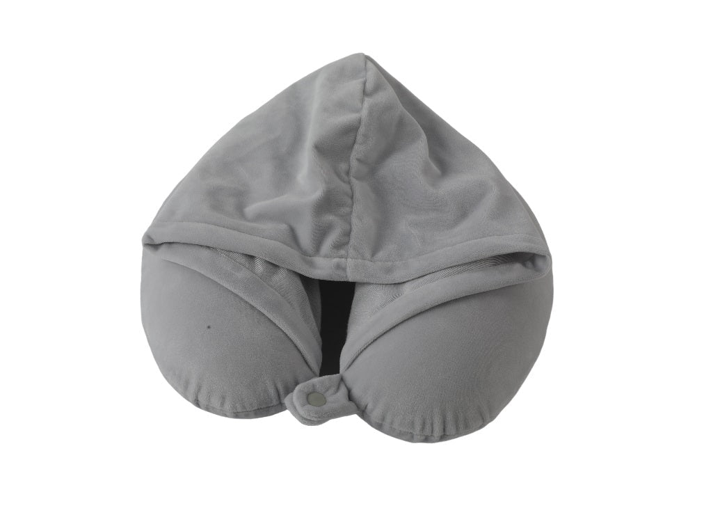 Mirage Twinkie 2 in 1 Travel Neck Pillow and Velvet Hoodie with Rest Neck Support - Stiles Supply Co.
