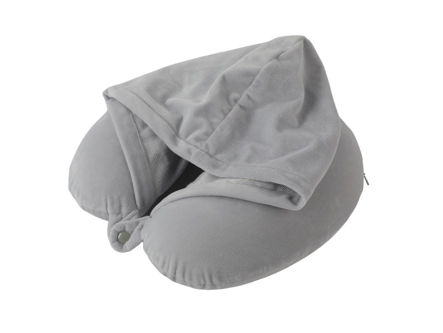Mirage Twinkie 2 in 1 Travel Neck Pillow and Velvet Hoodie with Rest Neck Support - Stiles Supply Co.