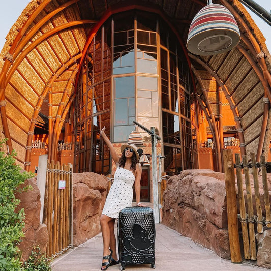 Mickey Mouse Rolling Luggage FŪL Disney Luggage 26" Black - Stiles Supply Co.