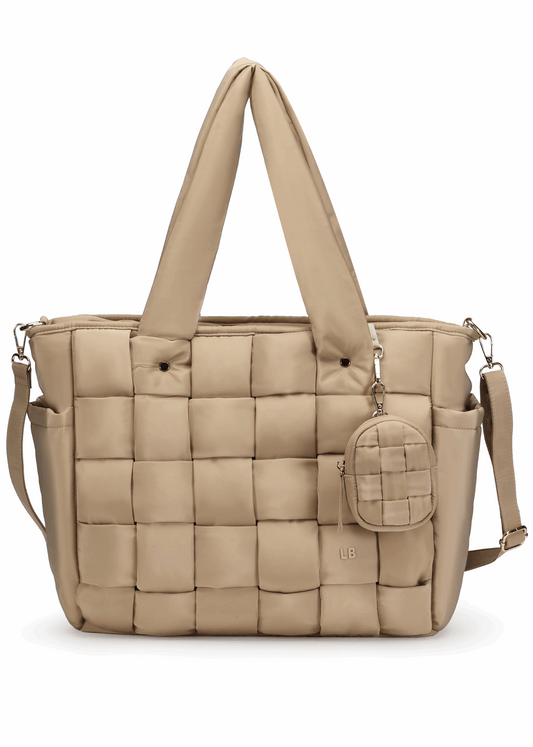 Luli Bebe Infinite Tote Diaper Bag - Latte