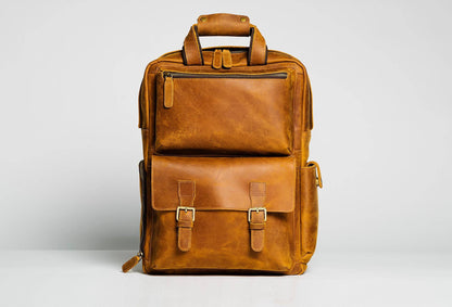 Steel Horse Leather The MANN Bag | Large Camera Backpack - Stiles Supply Co.