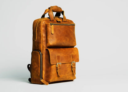 Steel Horse Leather The MANN Bag | Large Camera Backpack - Stiles Supply Co.