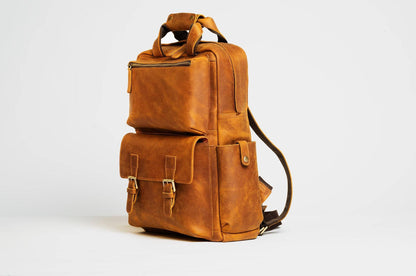 Steel Horse Leather The MANN Bag | Large Camera Backpack - Stiles Supply Co.