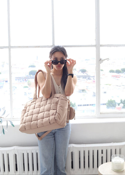 Luli Bebe Infinite Tote Diaper Bag - Latte