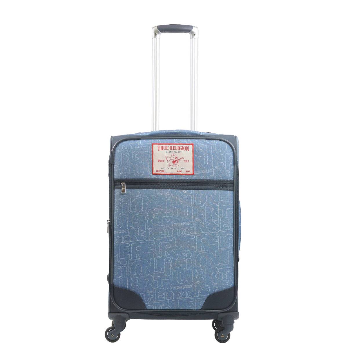 True Religion Blue 27" Soft Sided Expandable Spinner Luggage