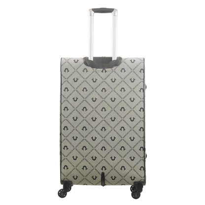 True Religion Grey 31" Soft Sided Logo Monogram Spinner Luggage - Stiles Supply Co.