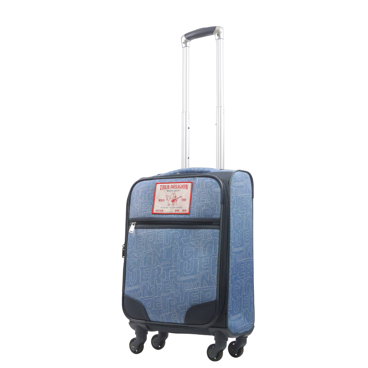 True Religion Blue 23" Soft Sided Expandable Spinner Luggage