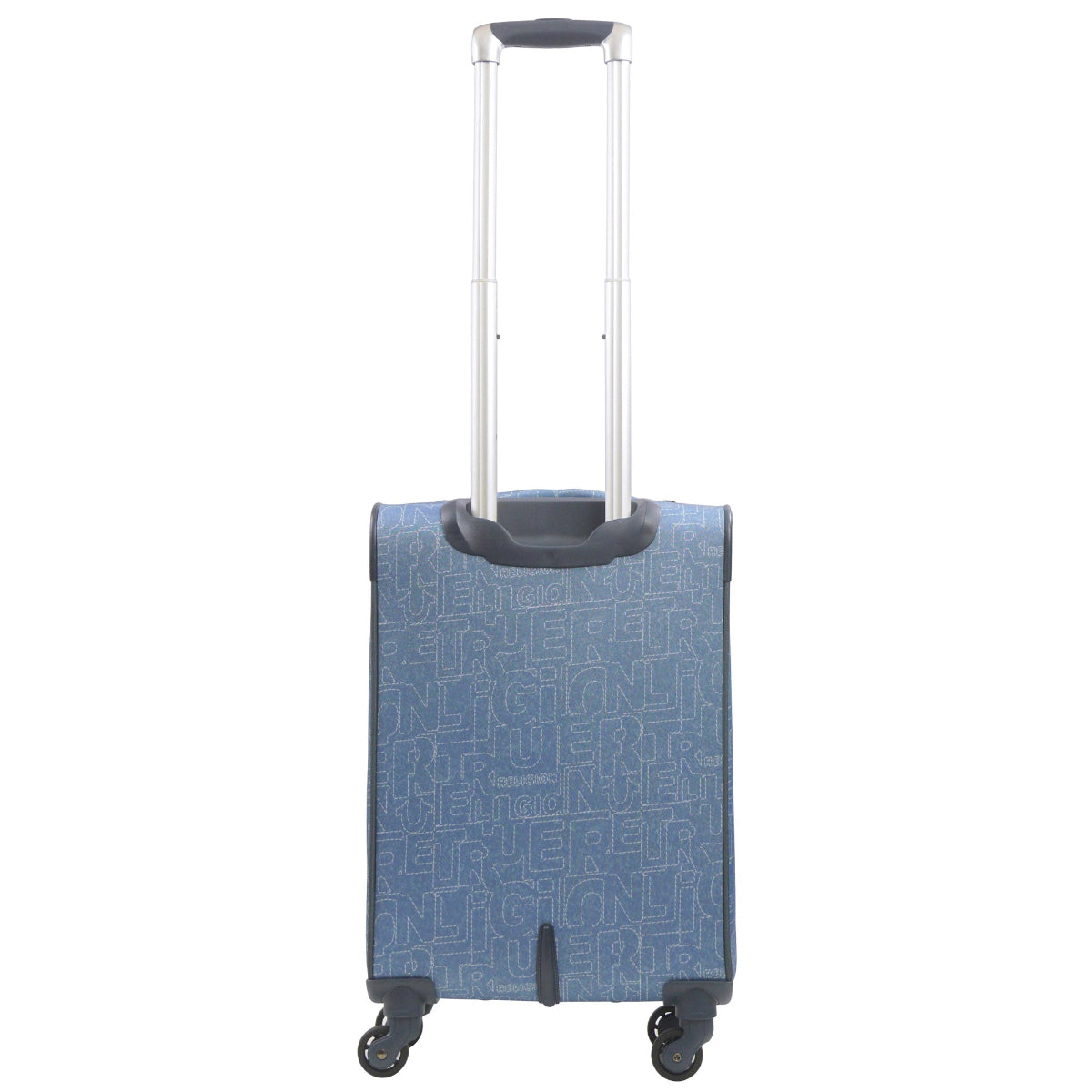 True Religion Blue 23" Soft Sided Expandable Spinner Luggage