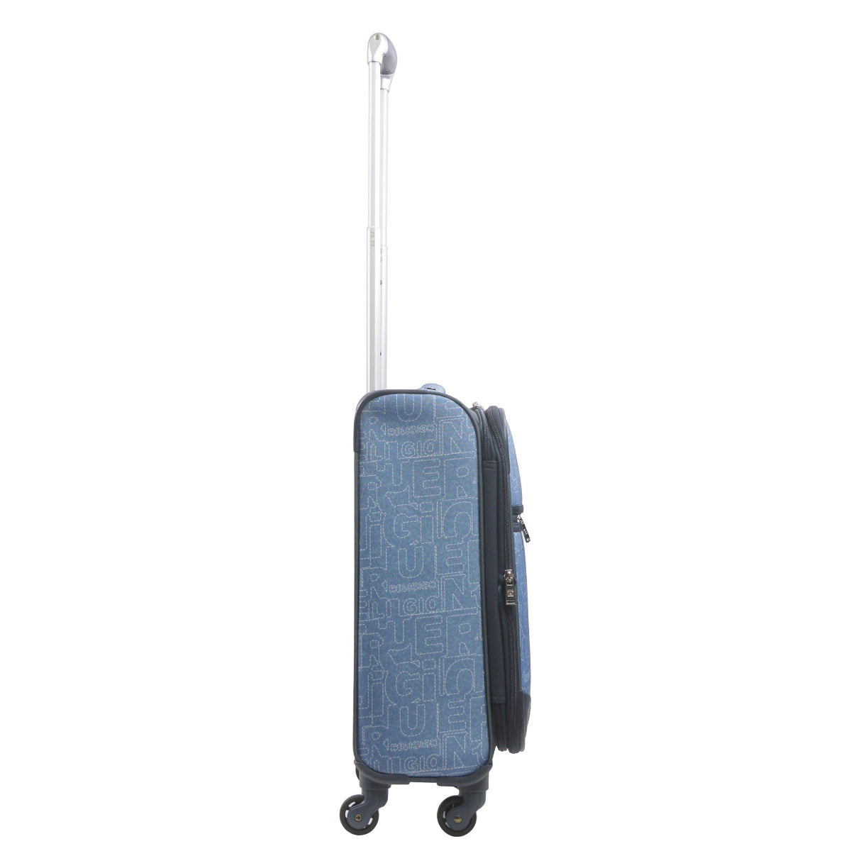 True Religion Blue 23" Soft Sided Expandable Spinner Luggage