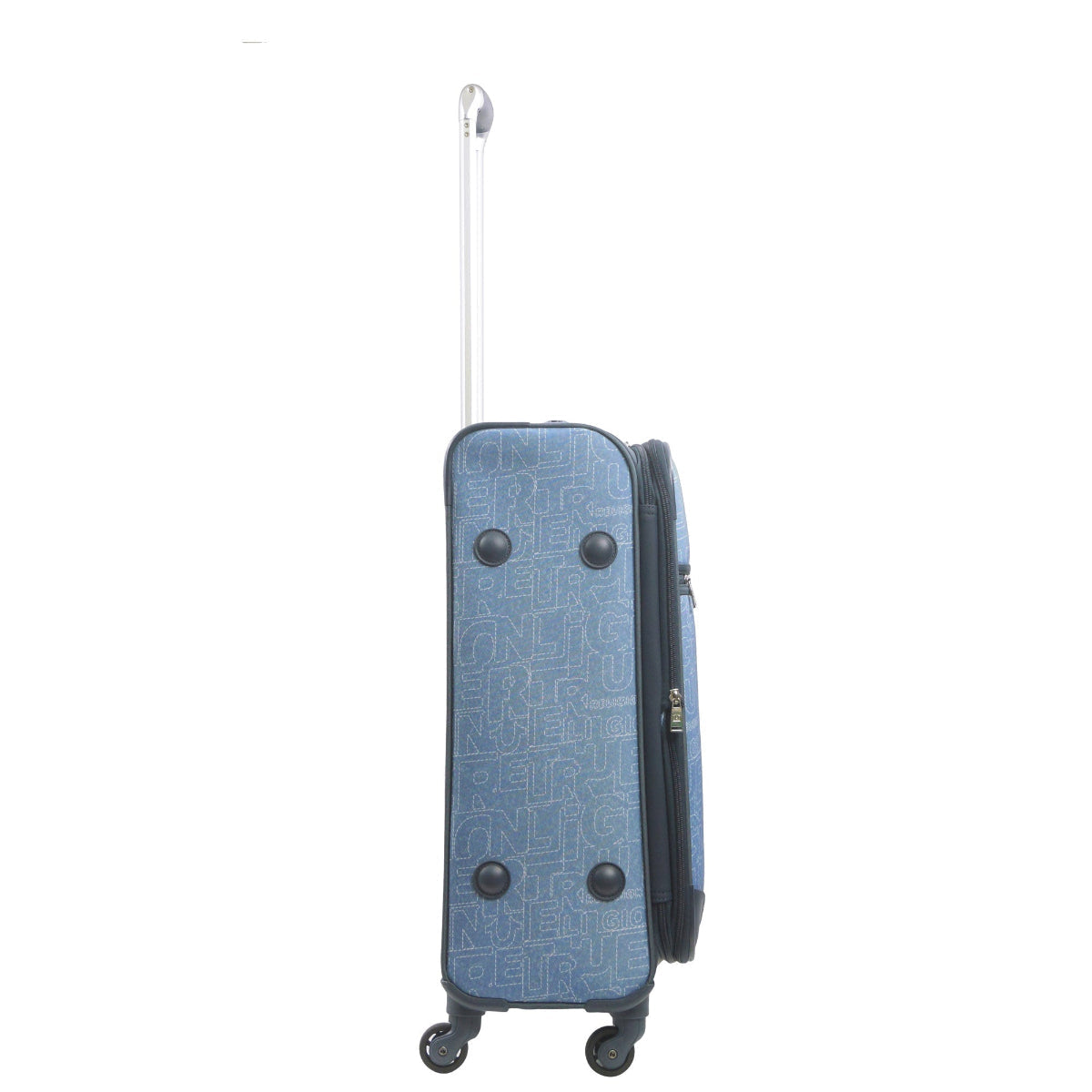 True Religion Blue 27" Soft Sided Expandable Spinner Luggage