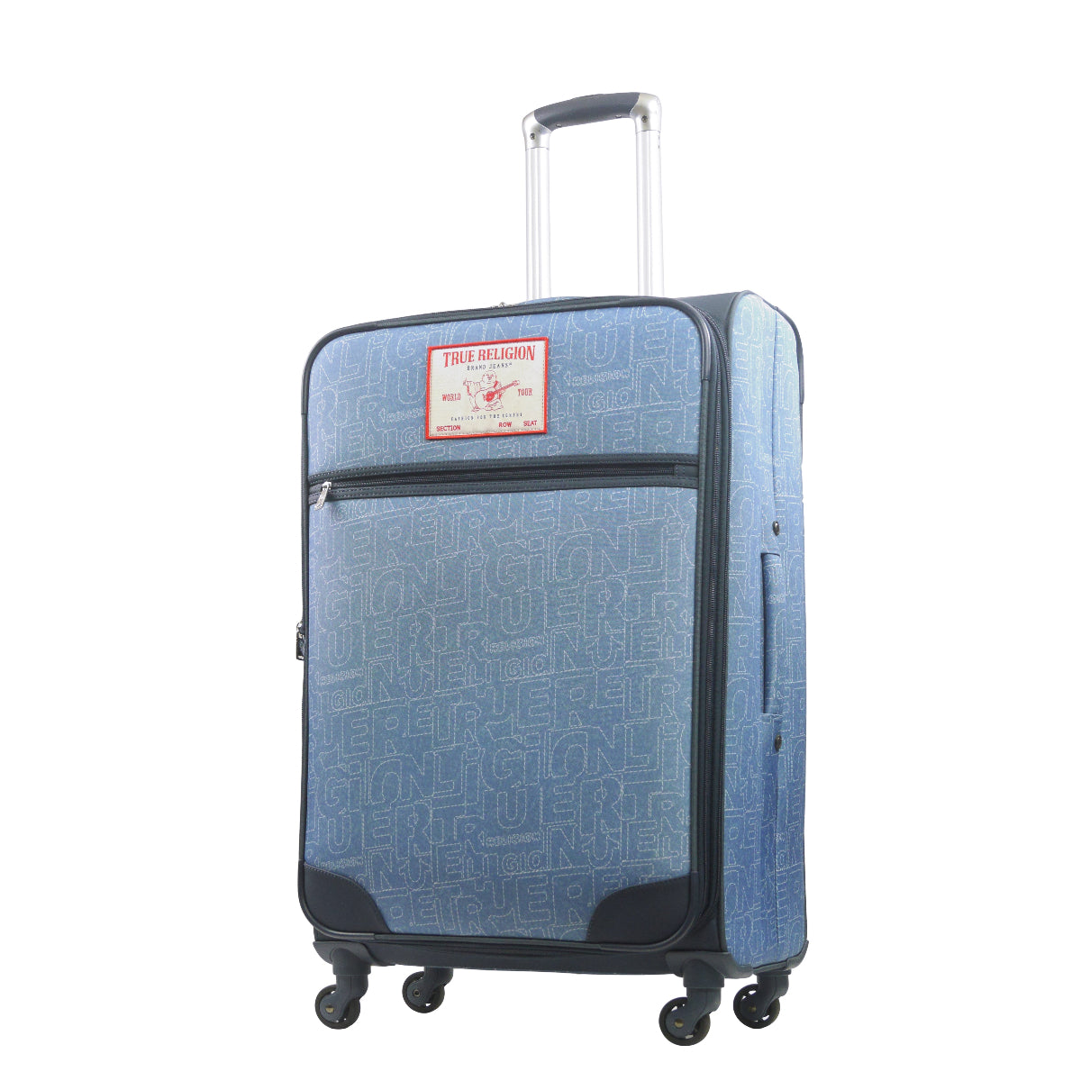 True Religion Blue 31" Soft Sided Expandable Spinner Luggage - Stiles Supply Co.