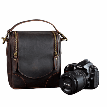 Steel Horse Leather The Calista Small Leather Camera Bag - Stiles Supply Co.