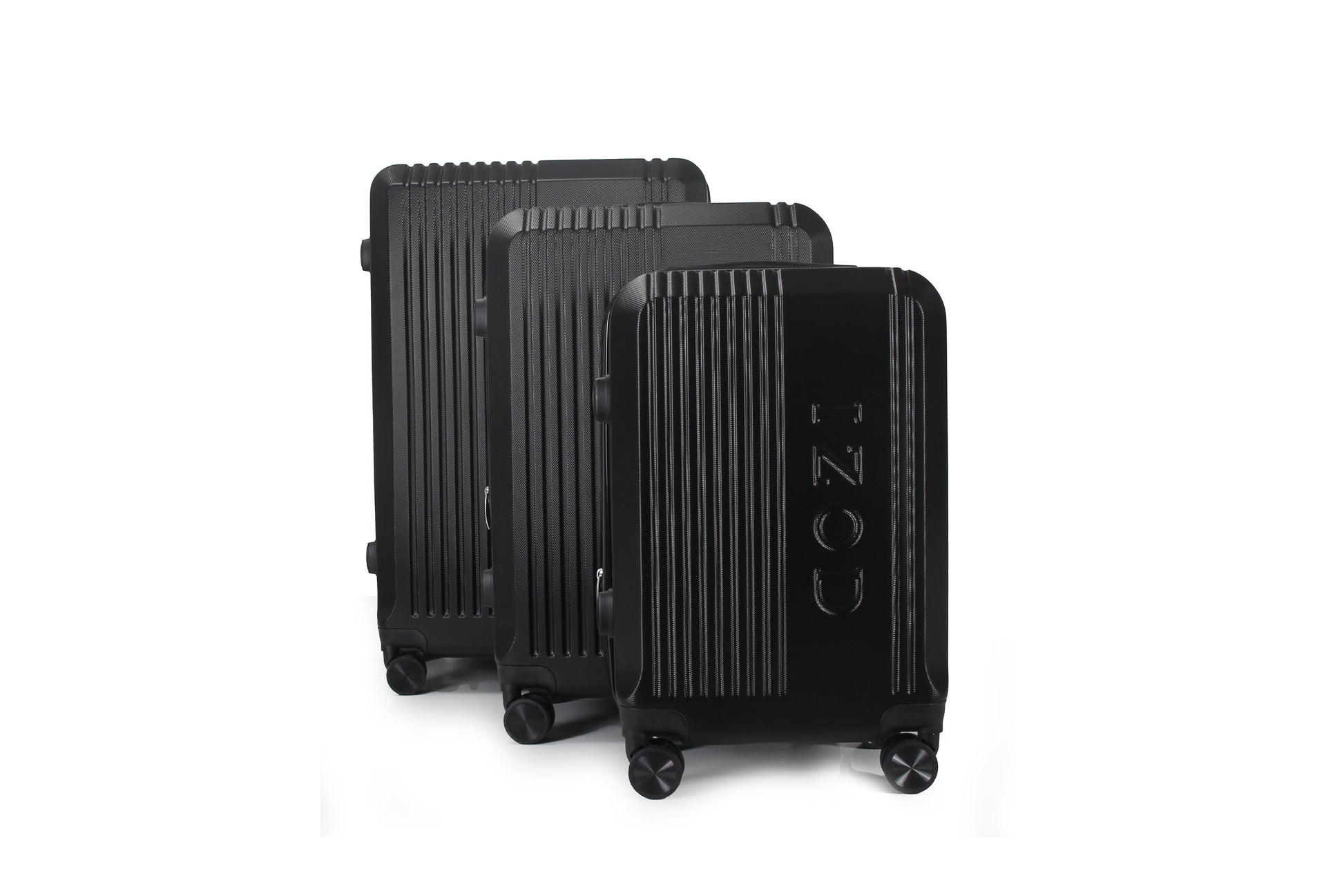 IZOD Zane Expandable Hard shell Lightweight 3 Piece Luggage Set - Stiles Supply Co.