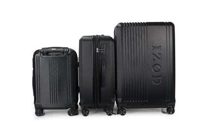 IZOD Zane Expandable Hard shell Lightweight 3 Piece Luggage Set - Stiles Supply Co.
