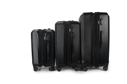 IZOD Zane Expandable Hard shell Lightweight 3 Piece Luggage Set - Stiles Supply Co.