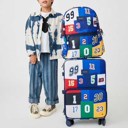 STATE Bags Logan Carry-On Suitcase Varsity Numbers