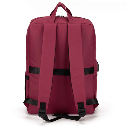 IZOD Wisdom Business Travel Slim Durable Laptop Backpack USB Charging Port - Stiles Supply Co.