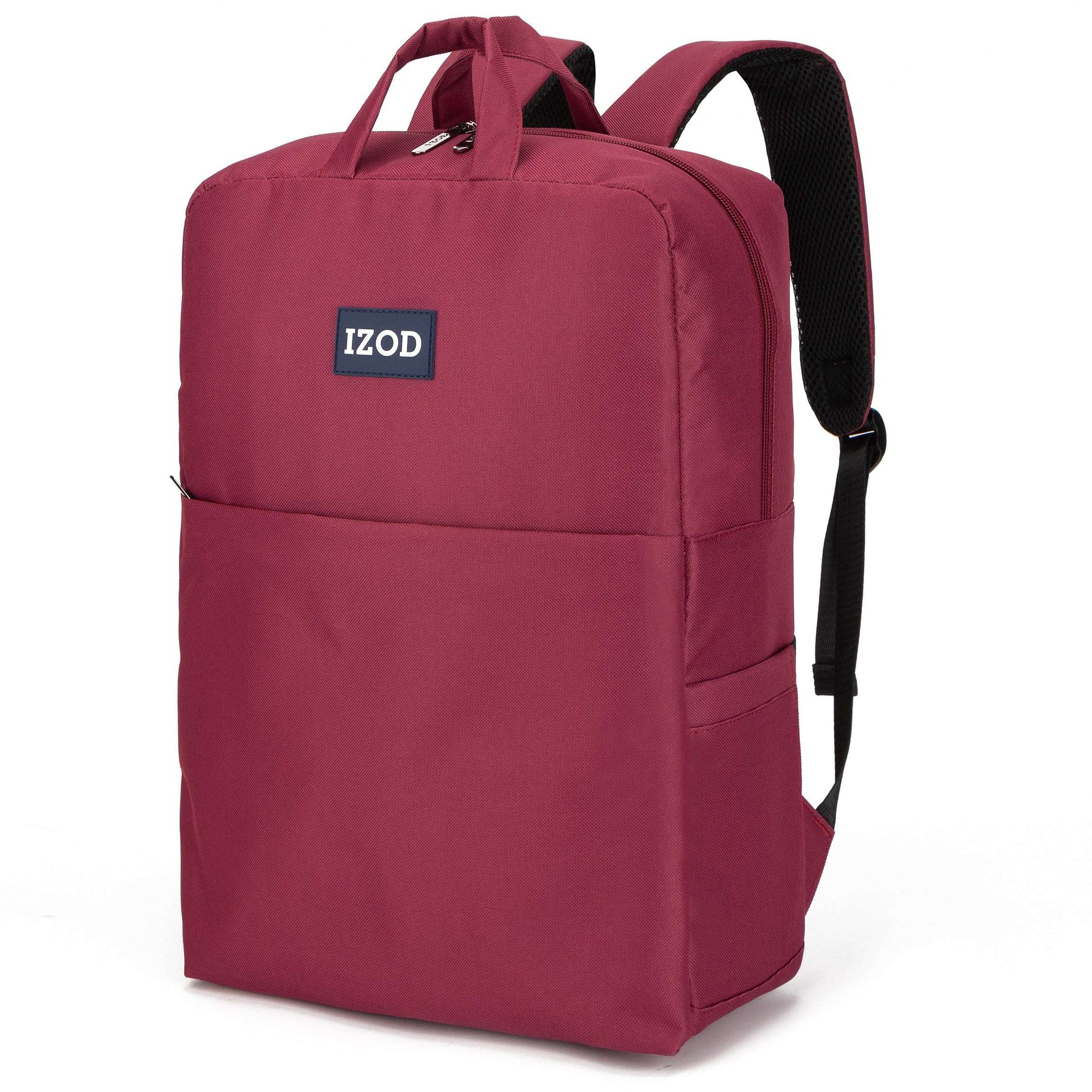 IZOD Wisdom Business Travel Slim Durable Laptop Backpack USB Charging Port - Stiles Supply Co.