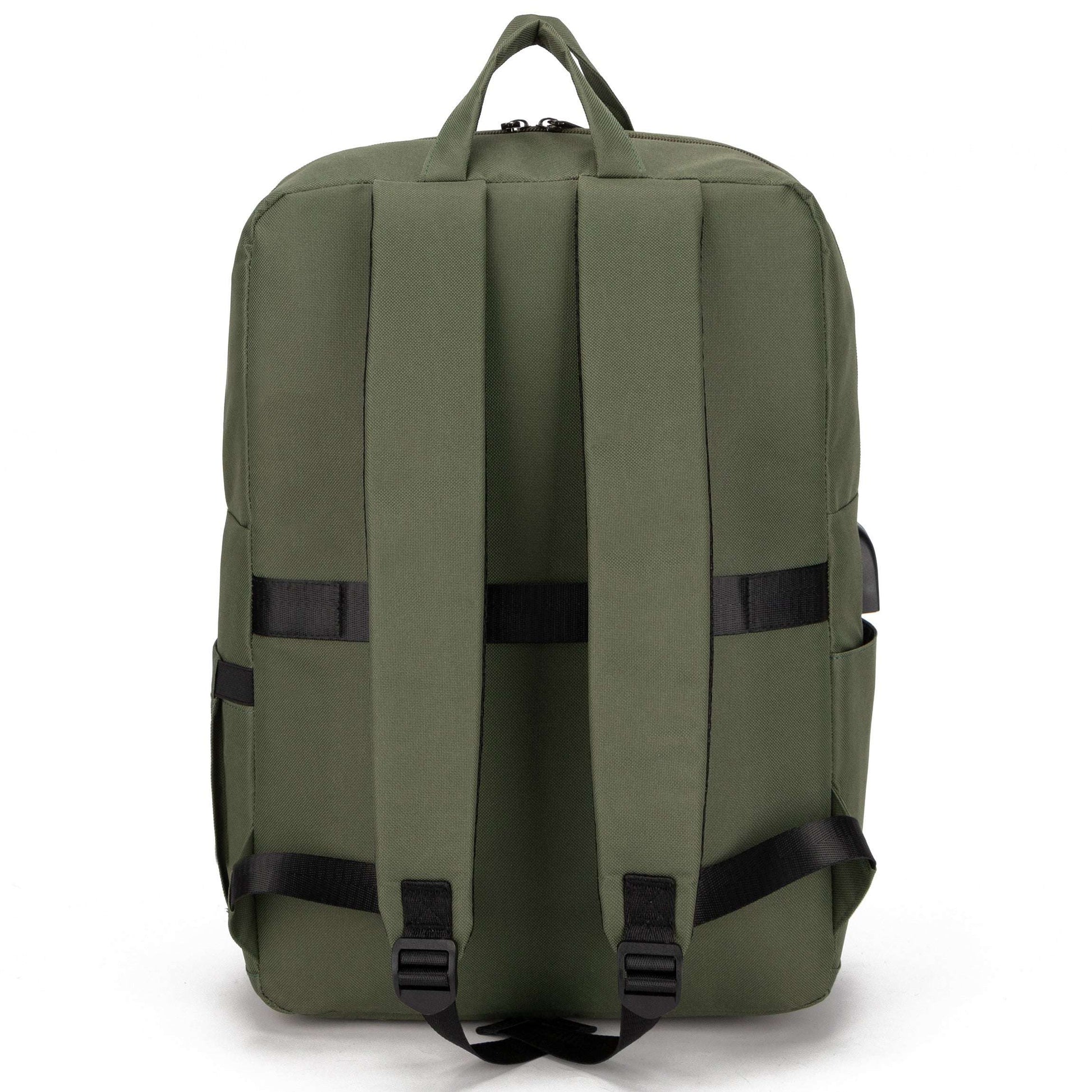 IZOD Wisdom Business Travel Slim Durable Laptop Backpack USB Charging Port - Stiles Supply Co.