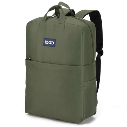 IZOD Wisdom Business Travel Slim Durable Laptop Backpack USB Charging Port - Stiles Supply Co.