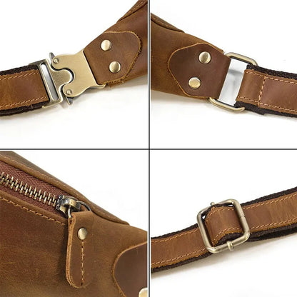Steel Horse Leather Wagner Leather Waist Bag | Full Grain Leather - Stiles Supply Co.