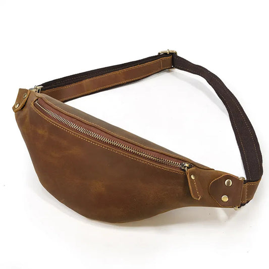Steel Horse Leather Wagner Leather Waist Bag | Full Grain Leather - Stiles Supply Co.