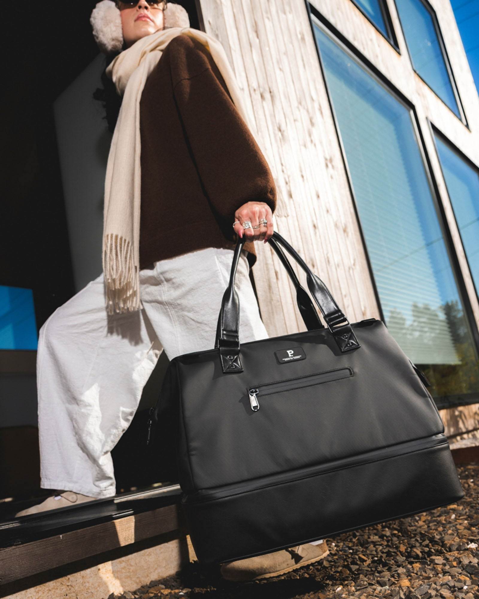 Portland Gear Cascade Weekender lifestyle in Black