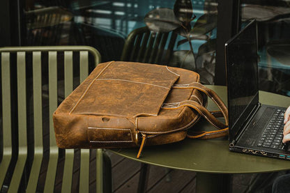 Steel Horse Leather The Welch Briefcase - Stiles Supply Co.