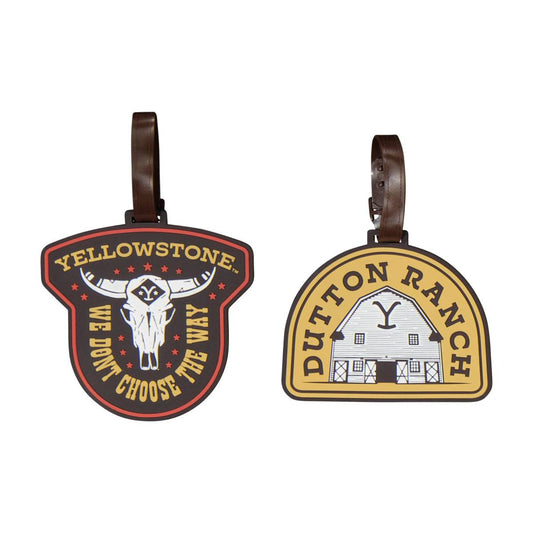 Yellowstone Dutton Ranch Luggage 2-Piece Tags - Stiles Supply Co.