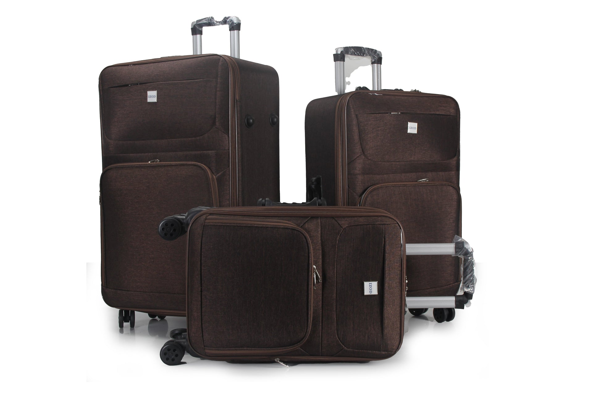 IZOD Zane Soft Shell Lightweight Expandable 3 Piece Luggage Set - Stiles Supply Co.