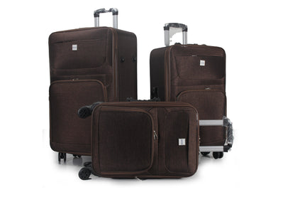 IZOD Zane Soft Shell Lightweight Expandable 3 Piece Luggage Set - Stiles Supply Co.